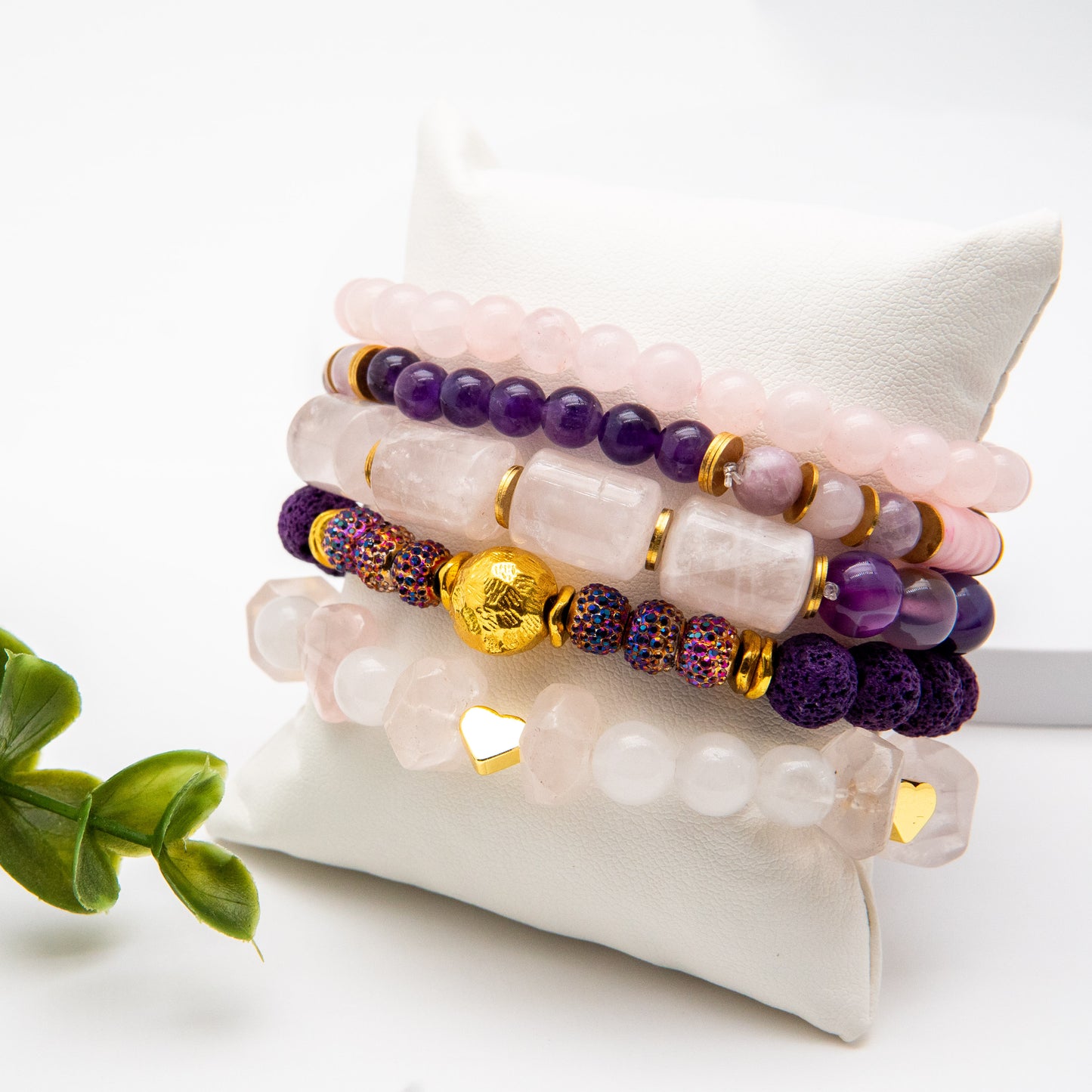 Whimsical Purple and Pink Tone Mix and Match Bracelet - Relato.Jewelry