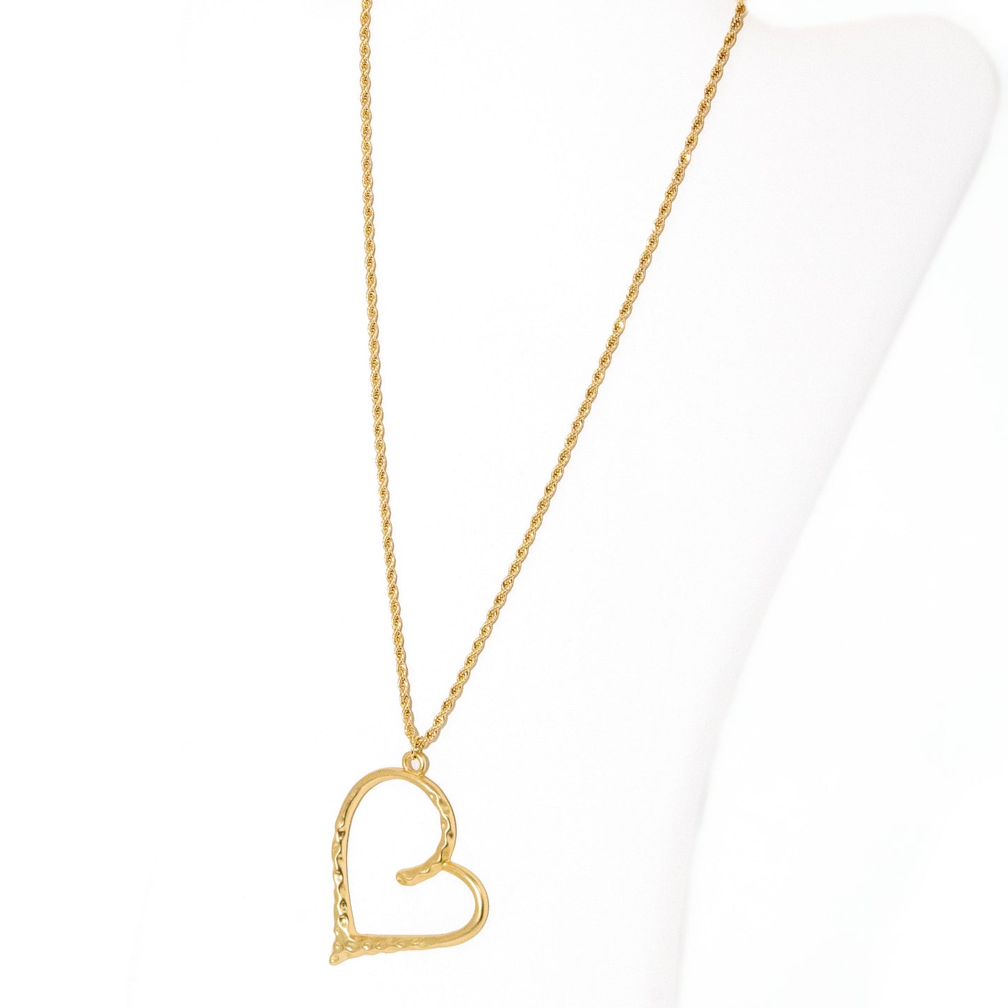 Oversized Gold Heart Princess Necklace
