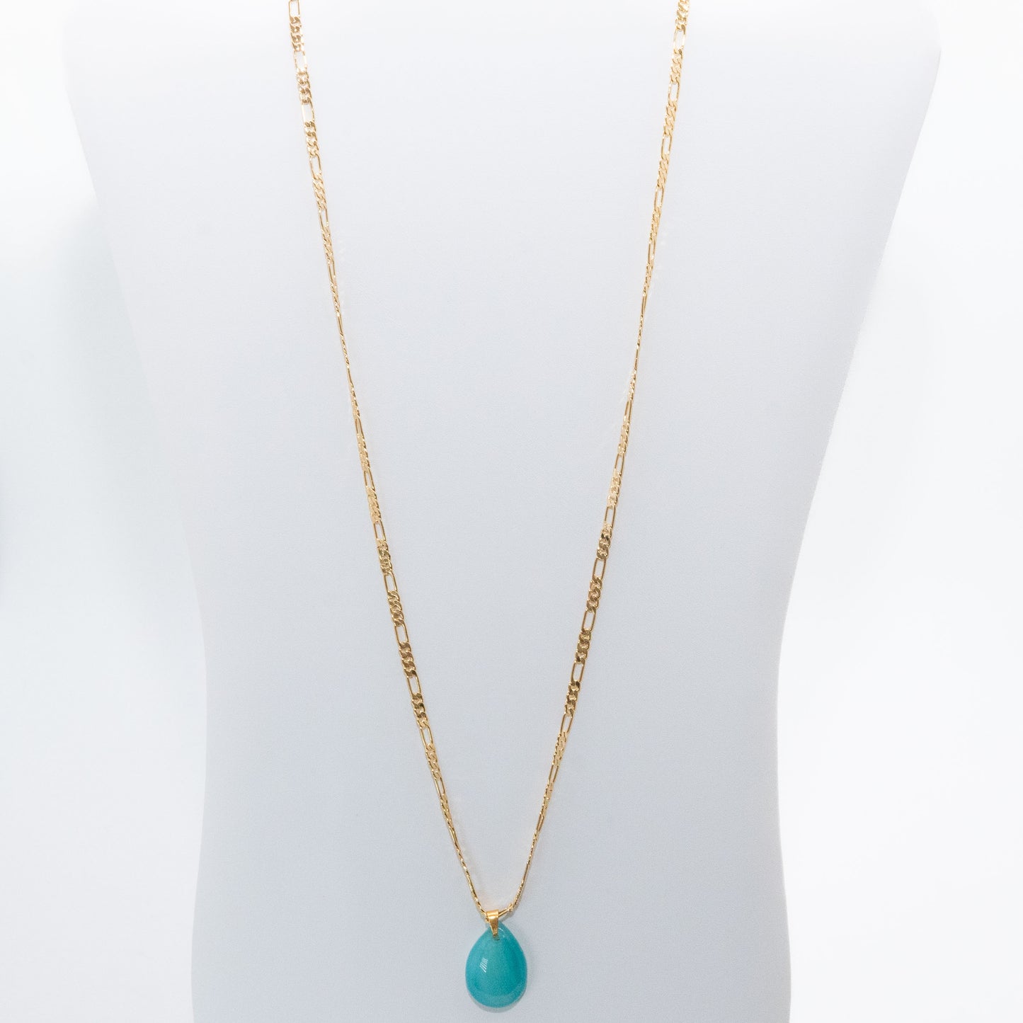 Blue Agate River Stackable Necklace