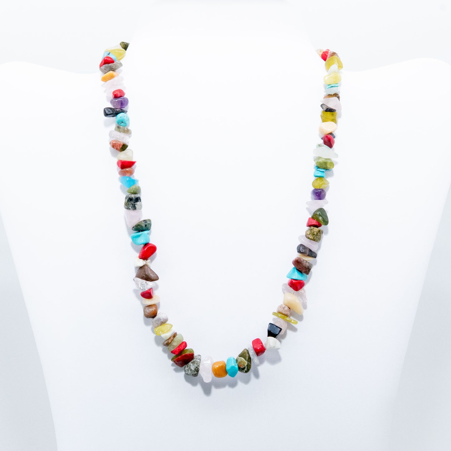 Blue Agate River Stackable Necklace