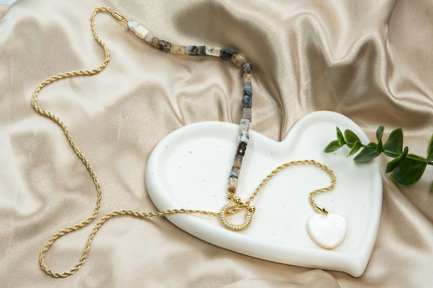 Sparkly Earth Statement Necklace