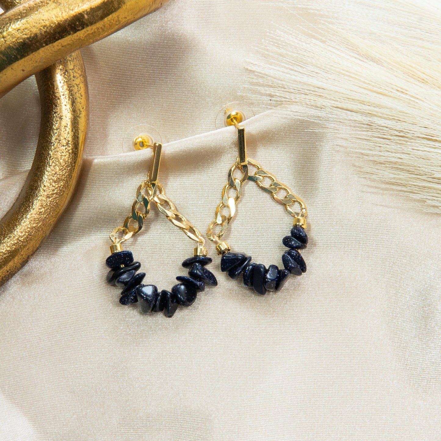 Magic Girl Goldstone Earrings