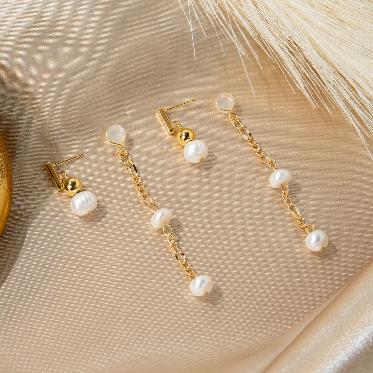 Pearl Dive 3-in-1 Dangle Earrings