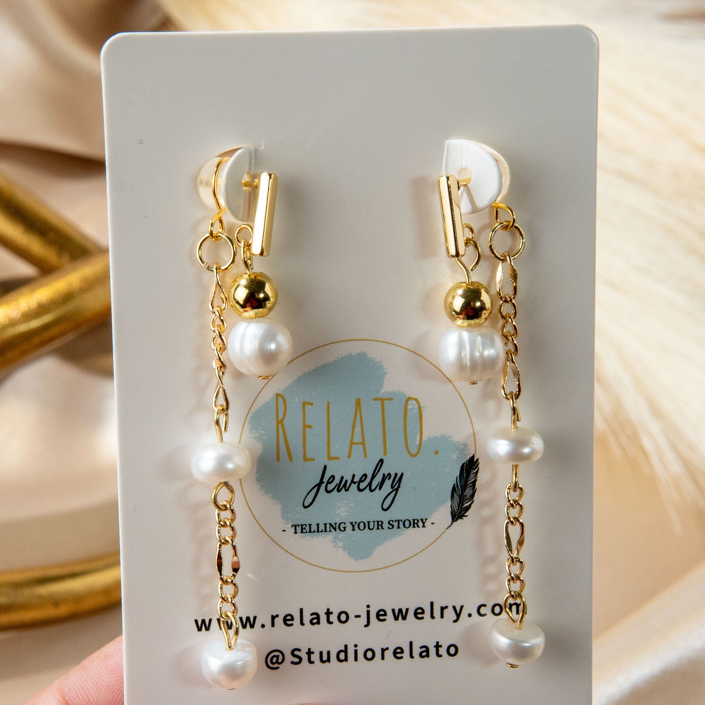 Pearl Dive 3-in-1 Dangle Earrings