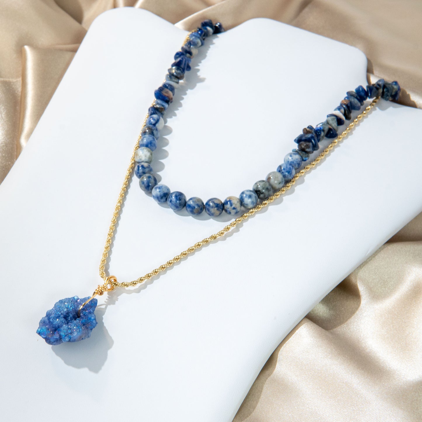Blue Lapis Serenade Necklace Set
