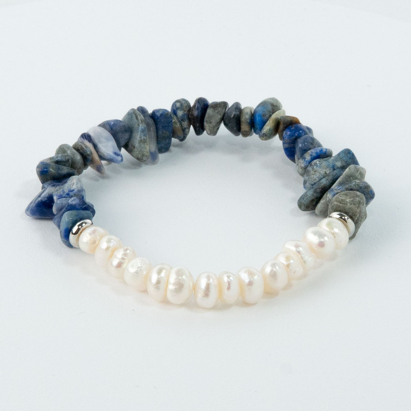All Around Blue Waves Stack Bracelet
