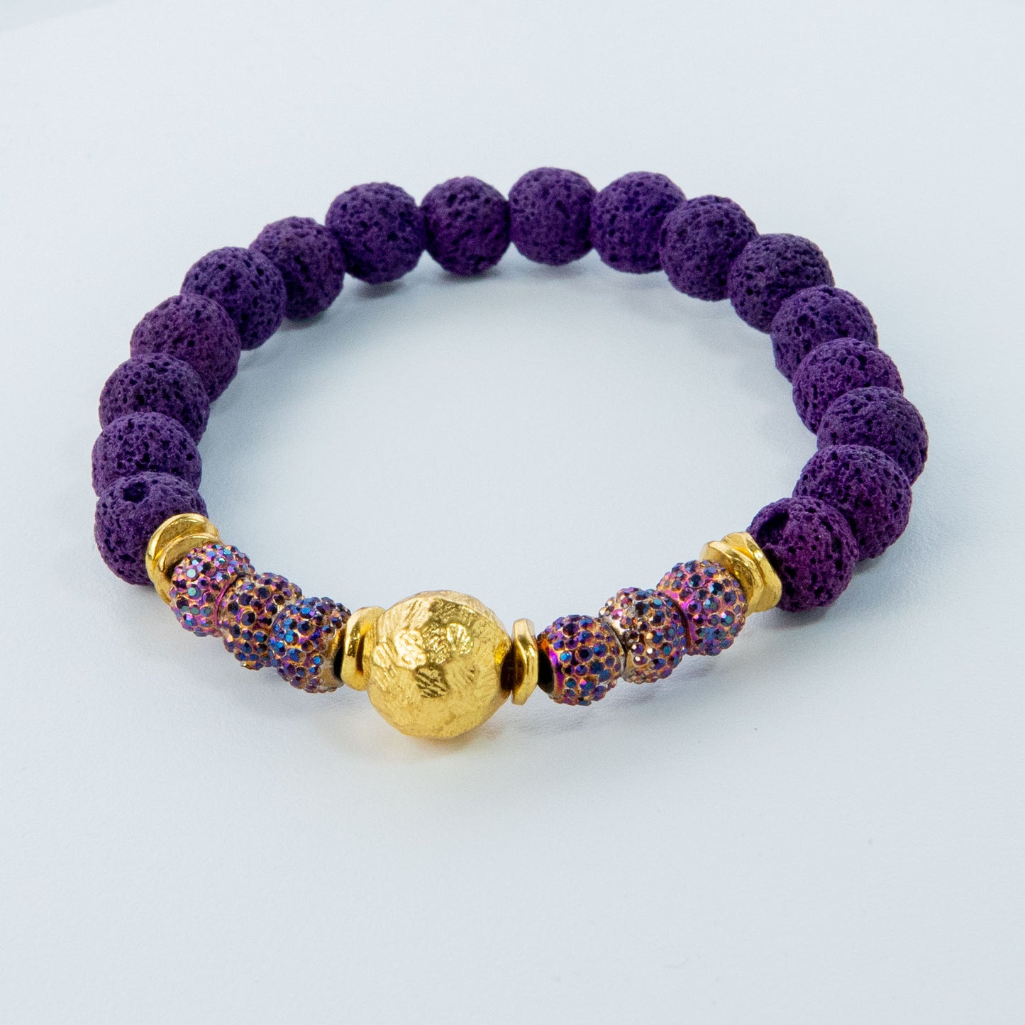 Whimsical Purple and Pink Stack Bracelet