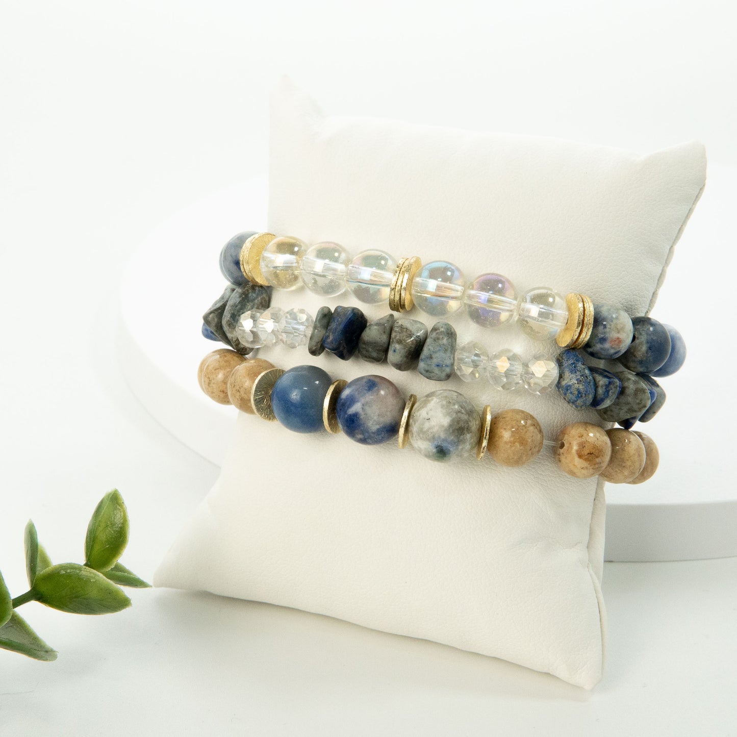 Sodalite Symphony Stackable Bracelet
