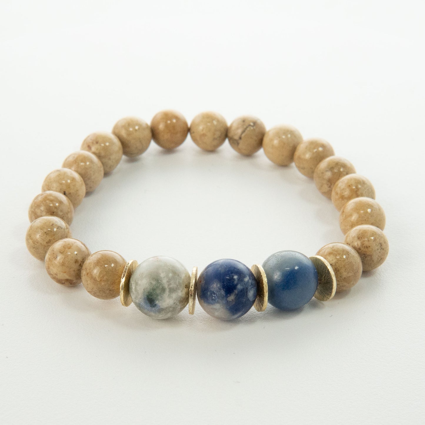 Sodalite Symphony Stackable Bracelet
