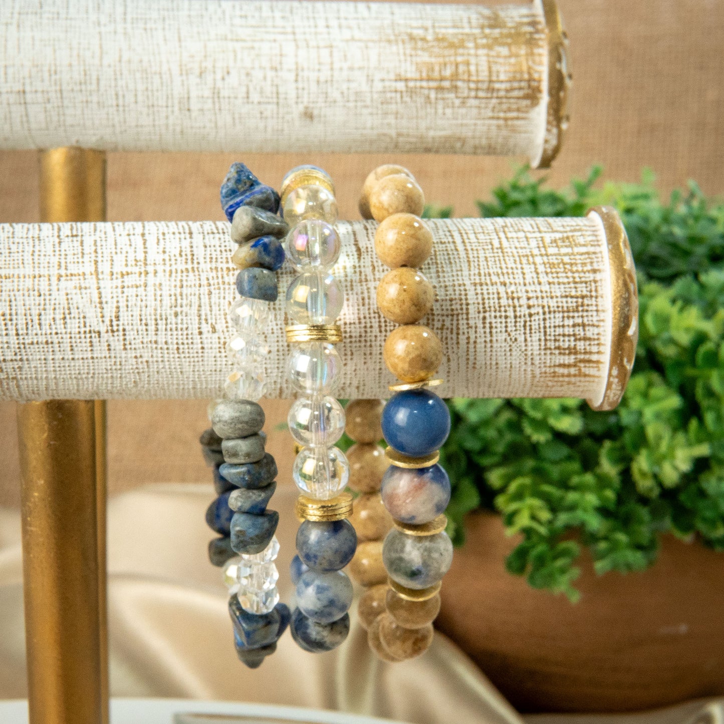 Sodalite Symphony Stackable Bracelet