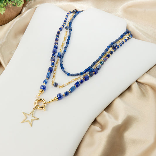 Lazuli Star Stackable Necklace