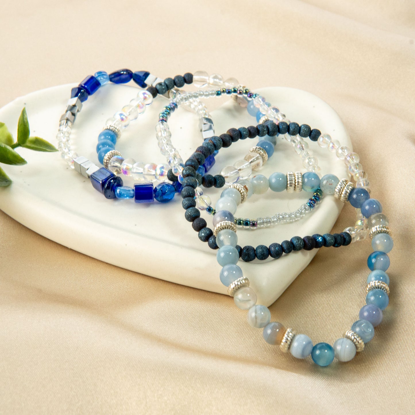 Sparkly Blue Stack Bracelet