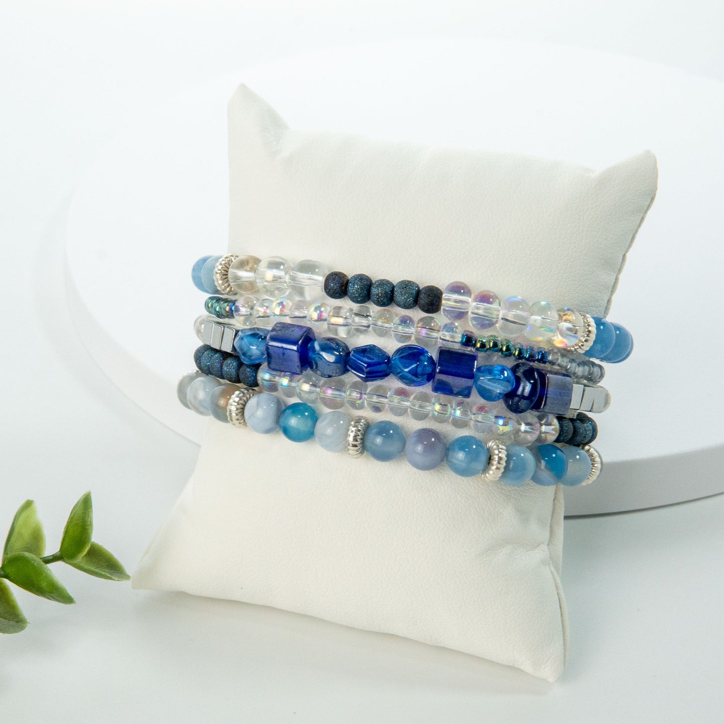 Sparkly Blue Stack Bracelet