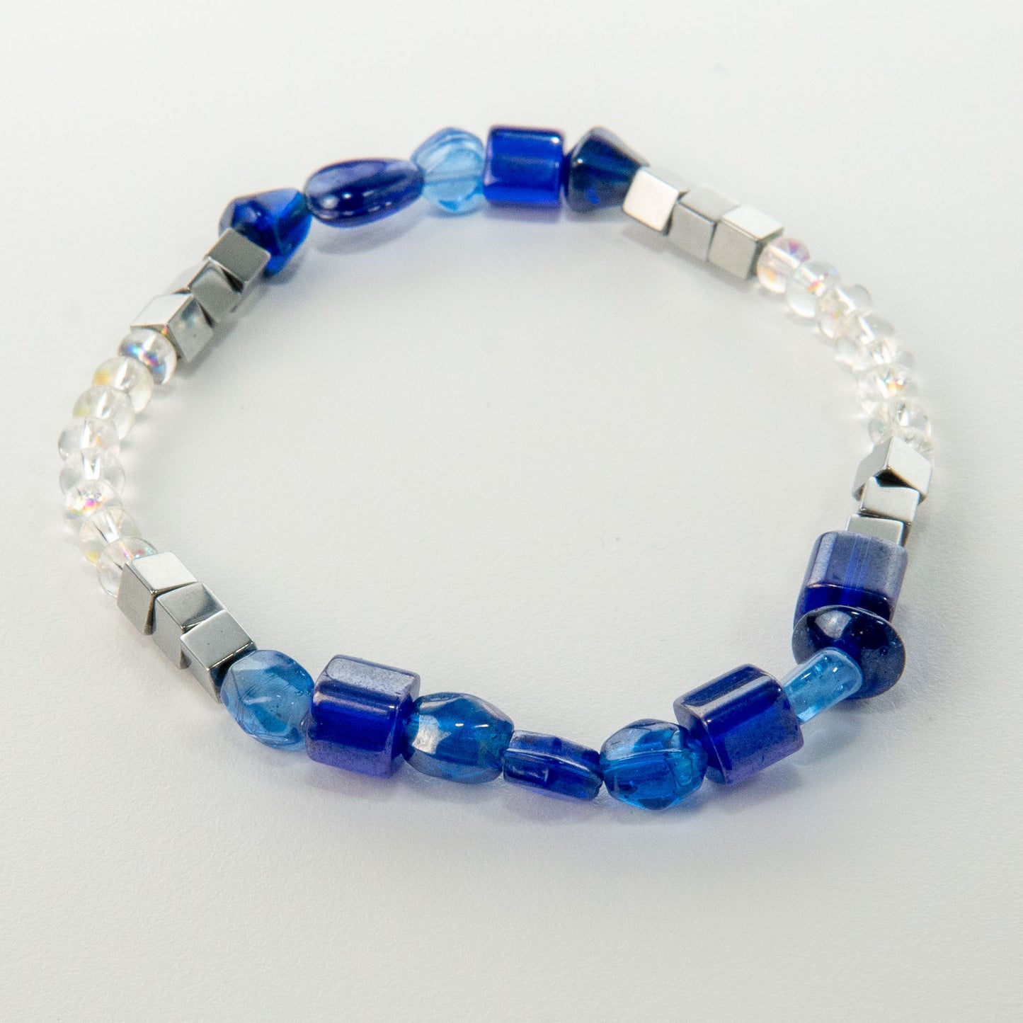 Sparkly Blue Stack Bracelet