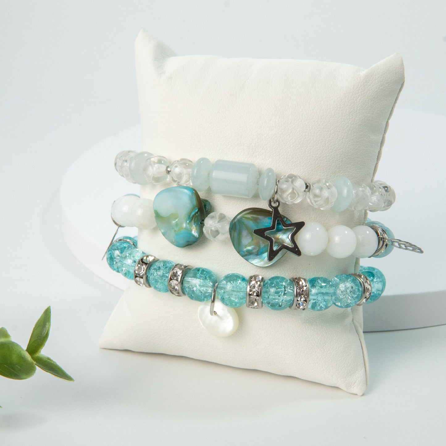 Gentle Sea Flower Bracelet Set