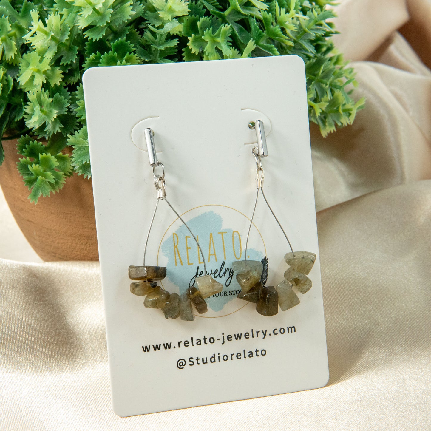 Uvarovite Grace Teardrop Earrings