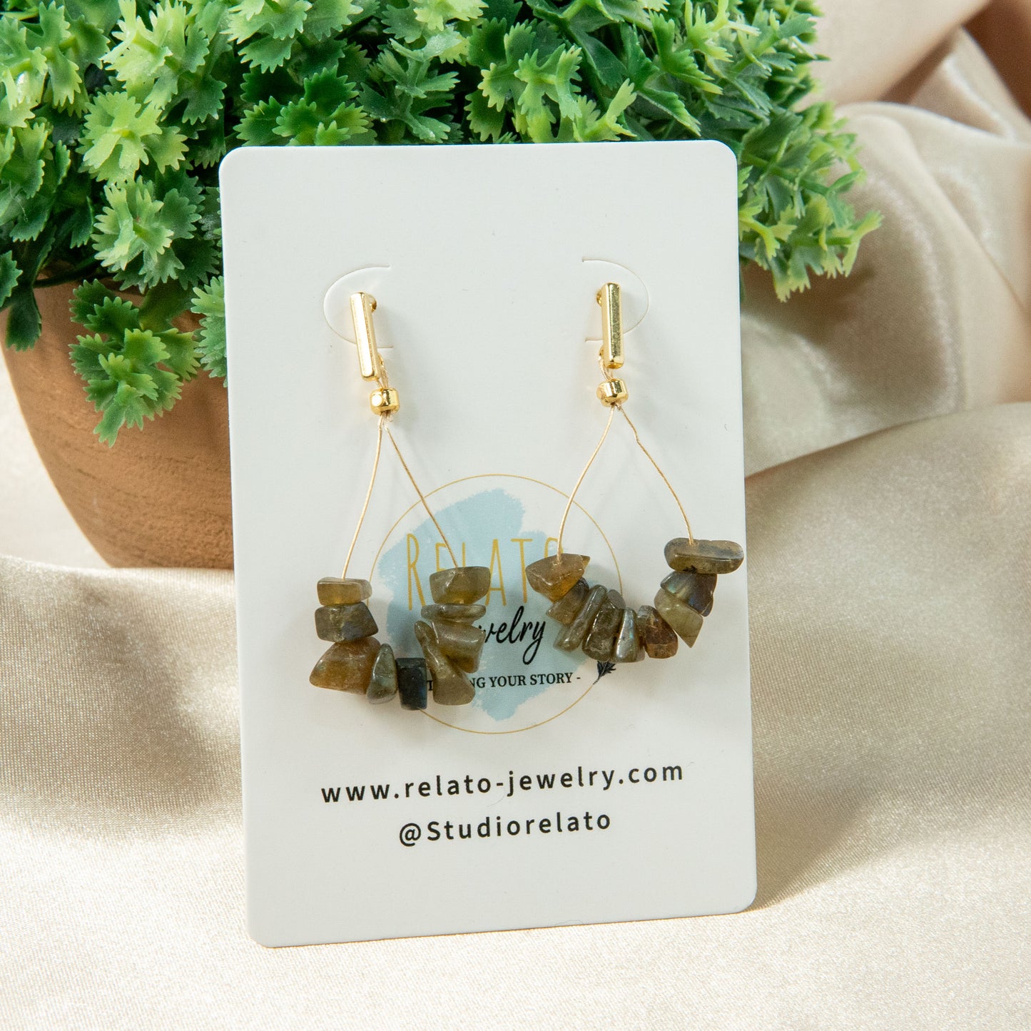 Uvarovite Grace Teardrop Earrings