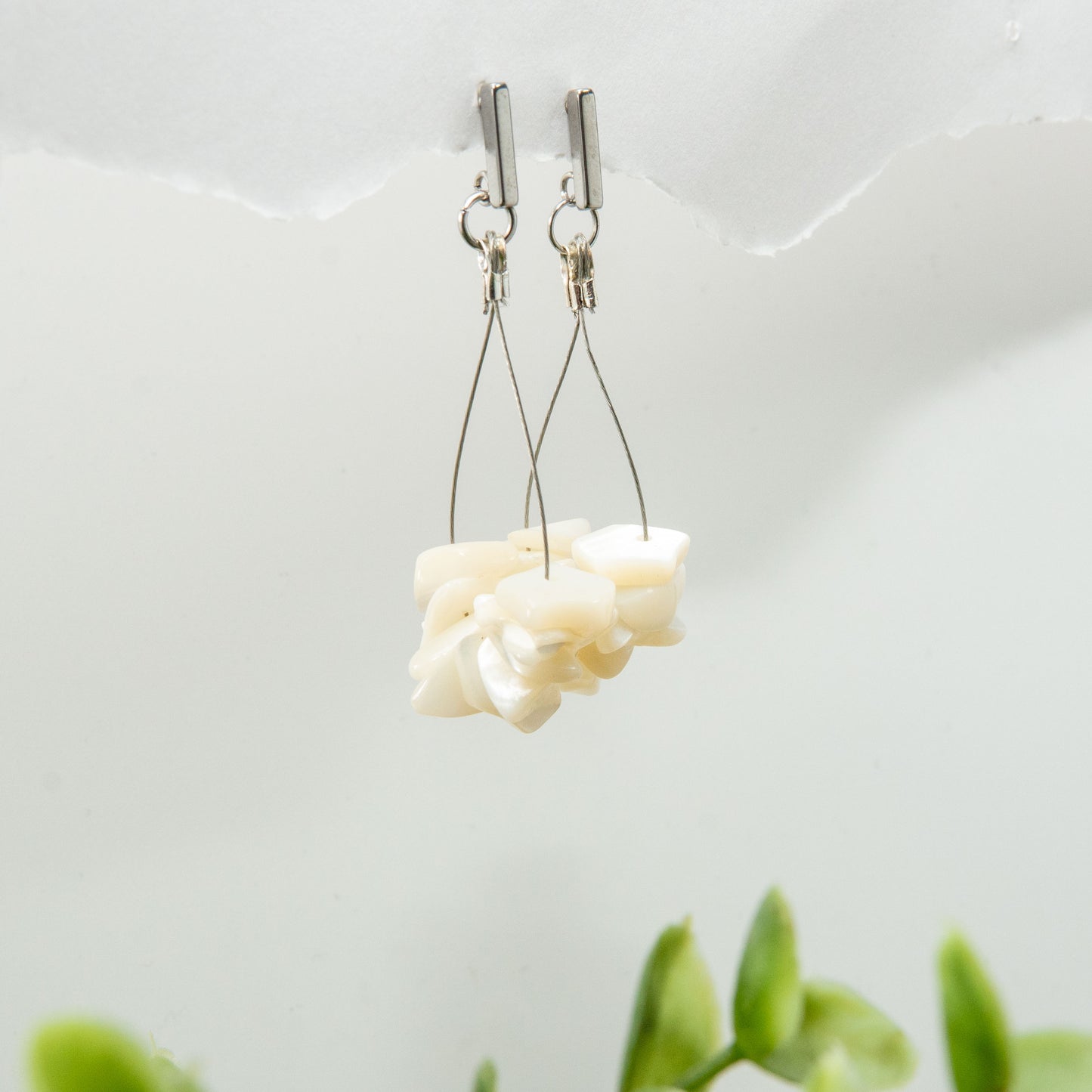 Pearl Aura Teardrop Earrings