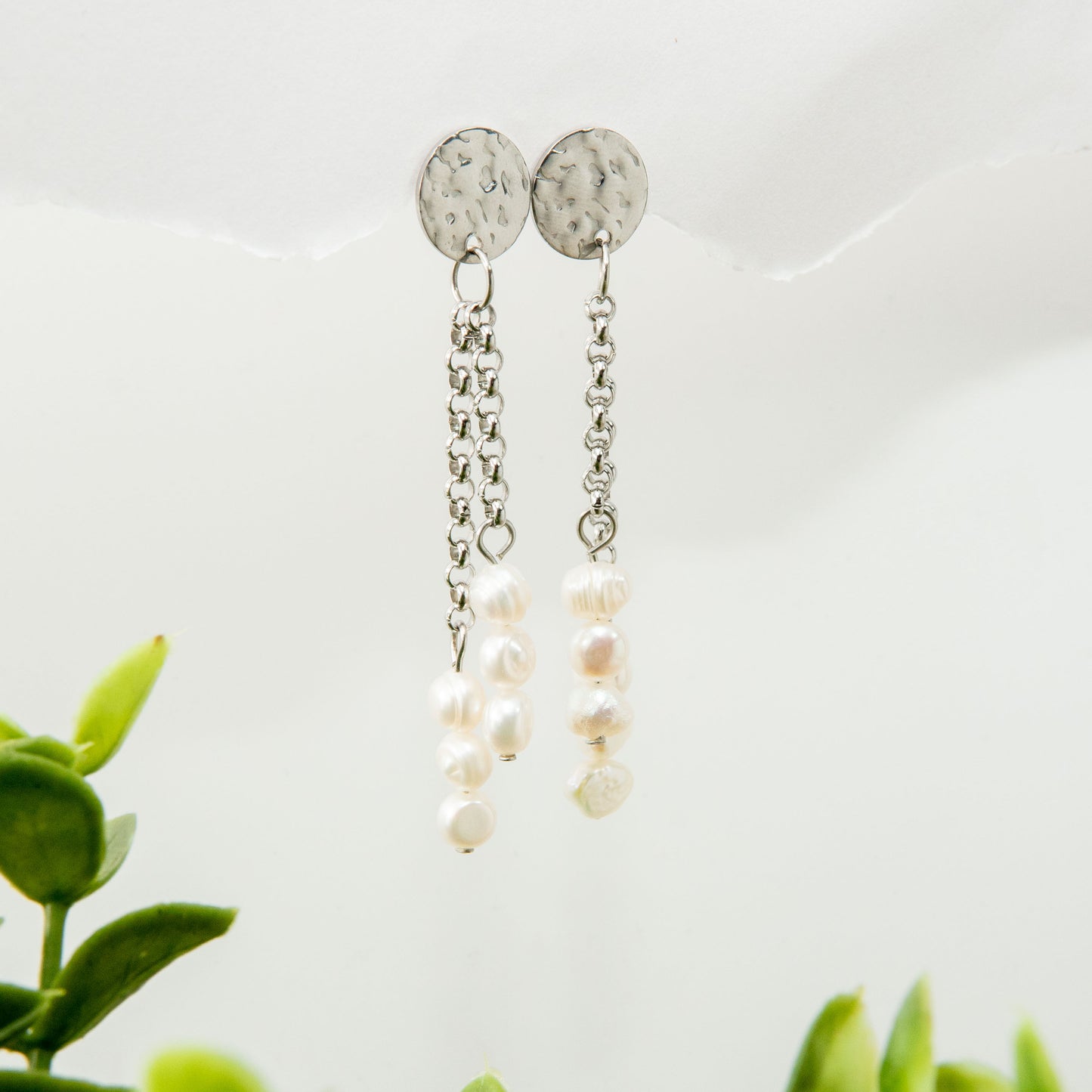 Cultured Pearl Dangle Drop Earrings