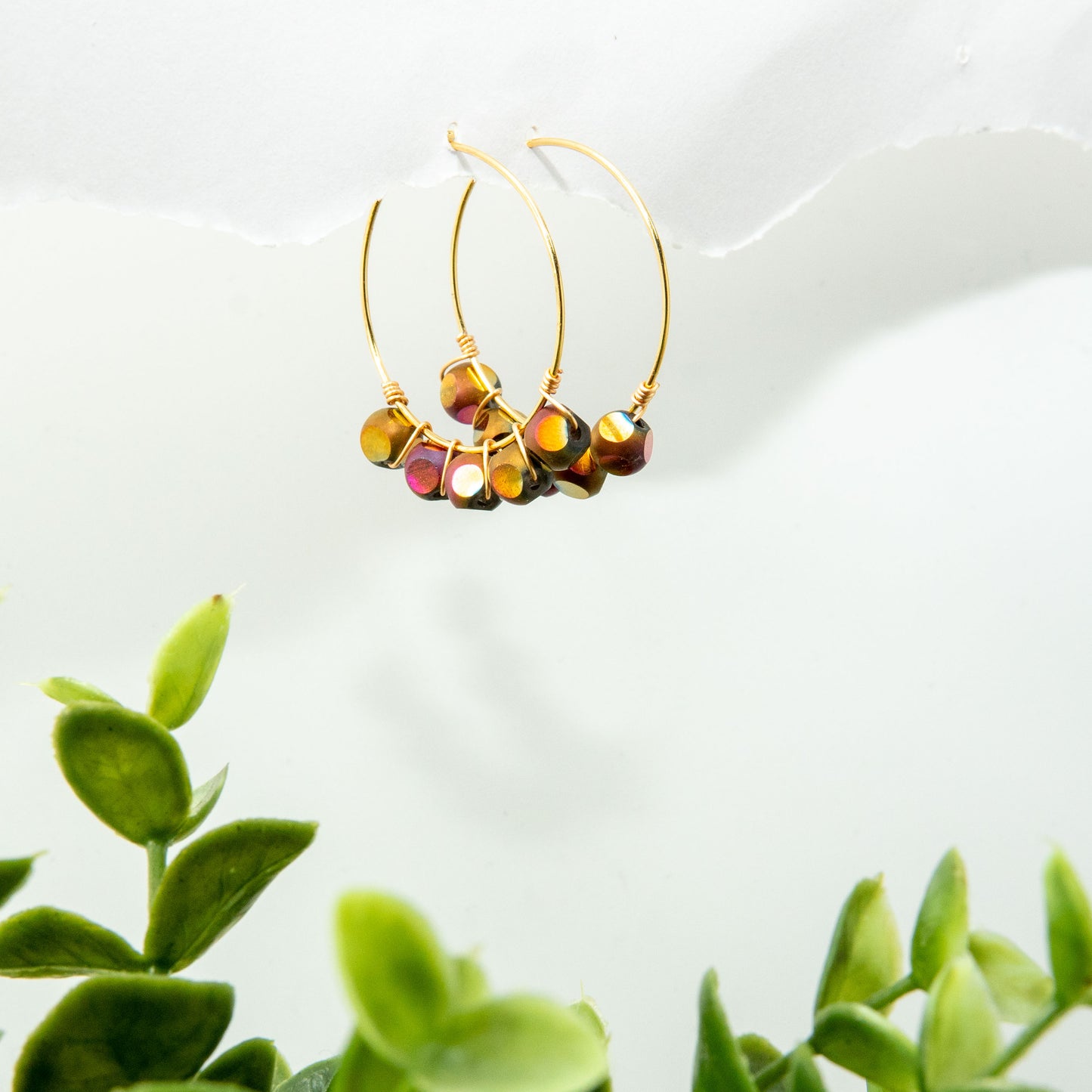 Shimmer Me Hoop Earrings