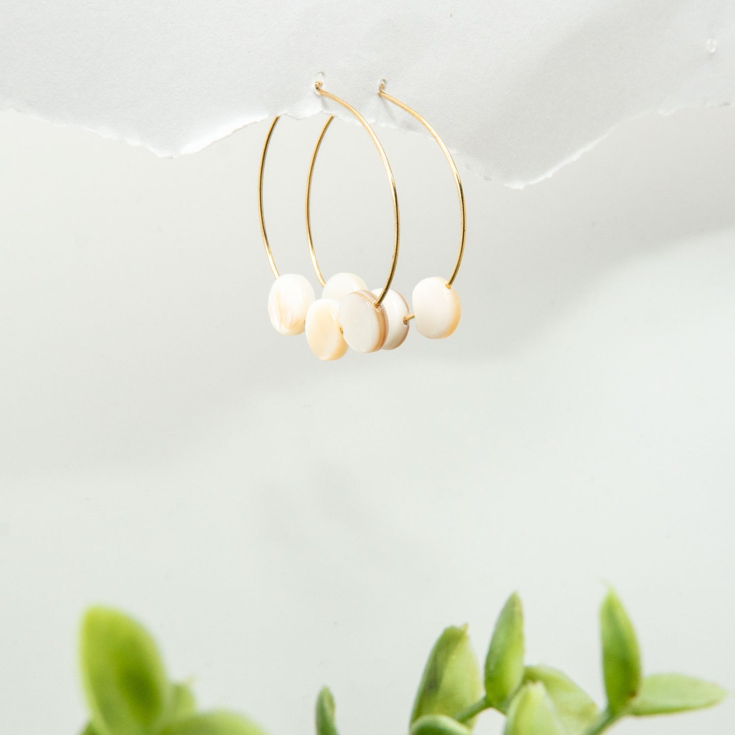 Lady Moon Hoop Earrings
