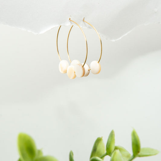 Lady Moon Hoop Earrings