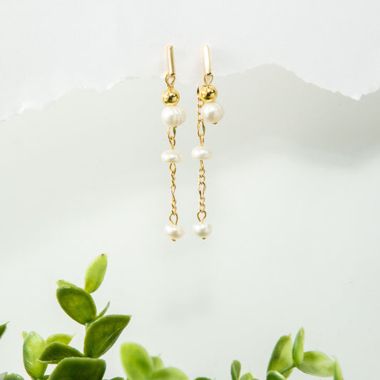 Pearl Dive 3-in-1 Dangle Earrings