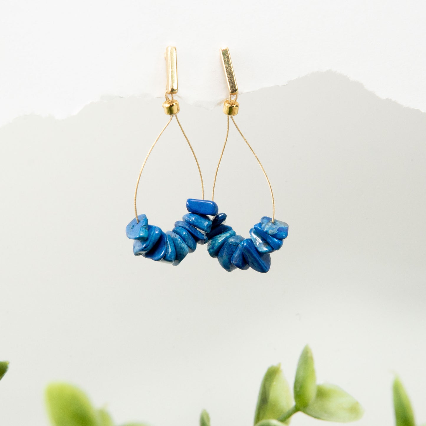 Lapis Clarity Teardrop Earrings