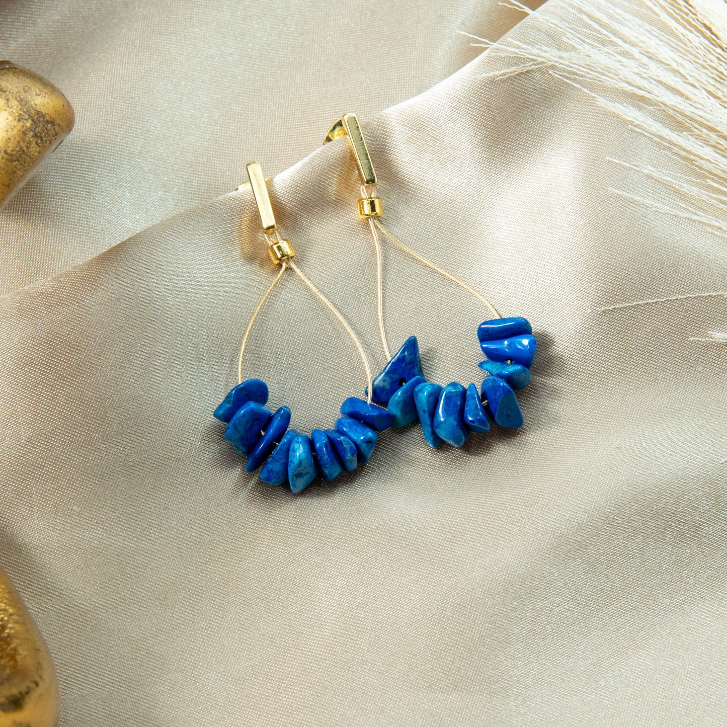 Lapis Clarity Teardrop Earrings