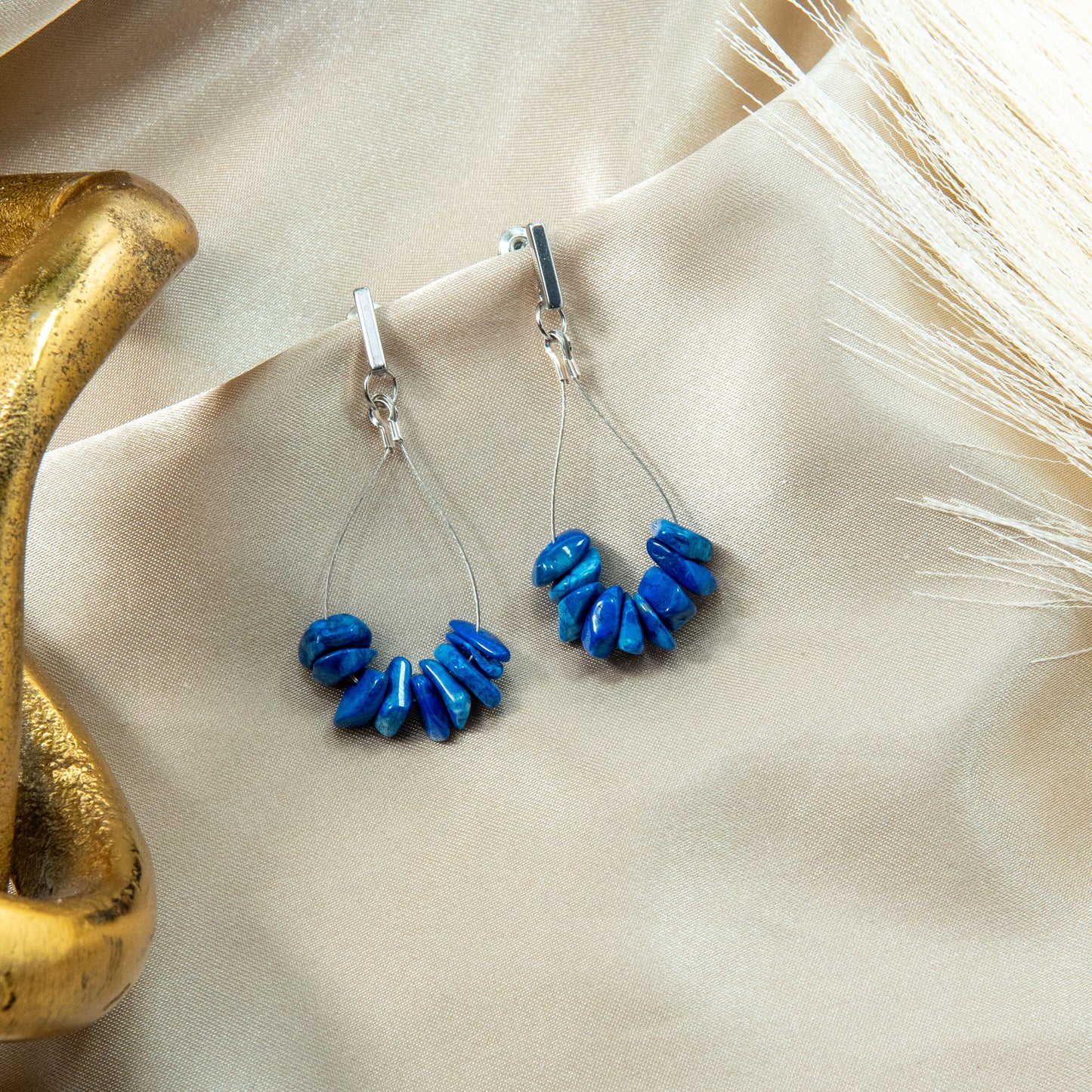 Lapis Clarity Teardrop Earrings