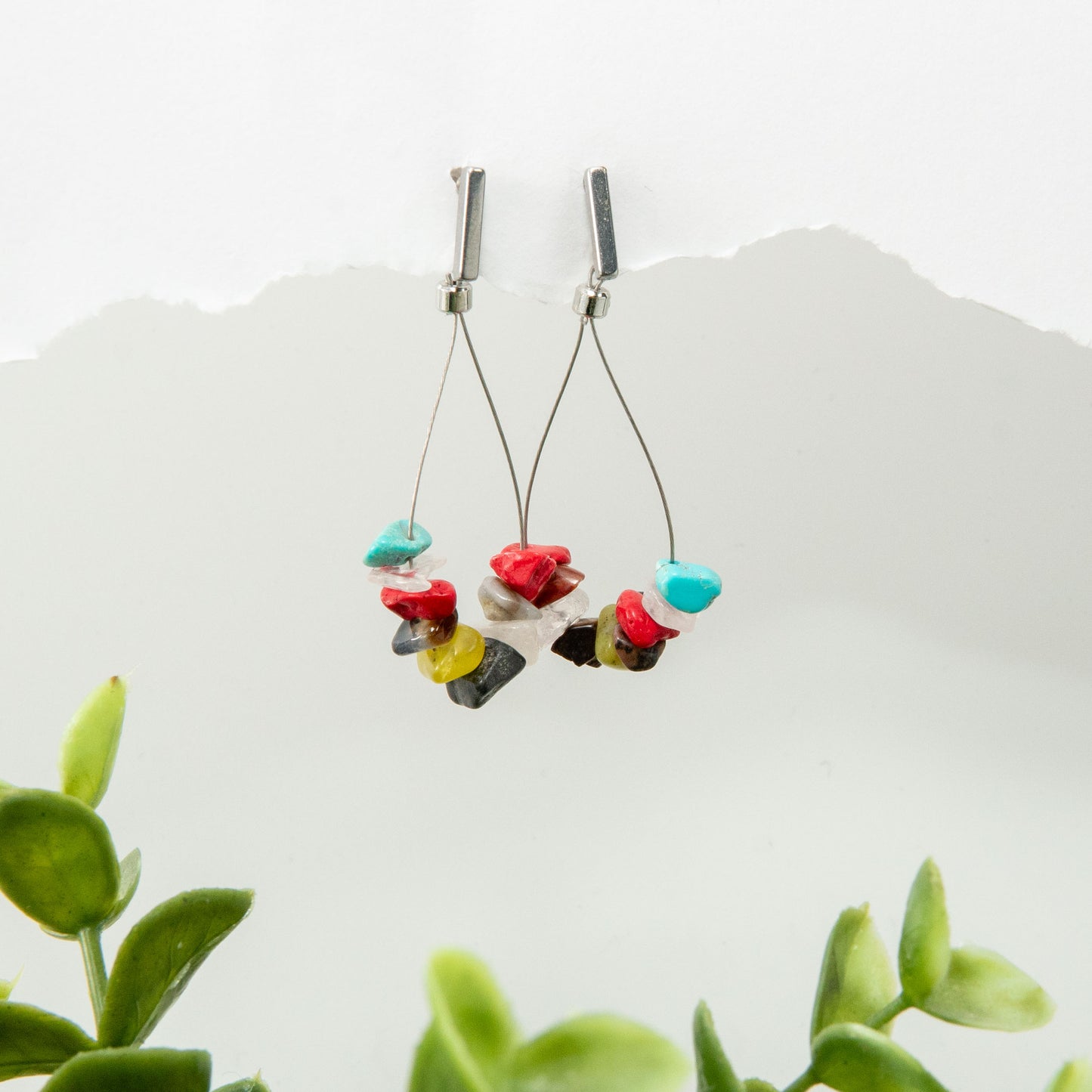 Spectrum Flow Teardrop Earrings