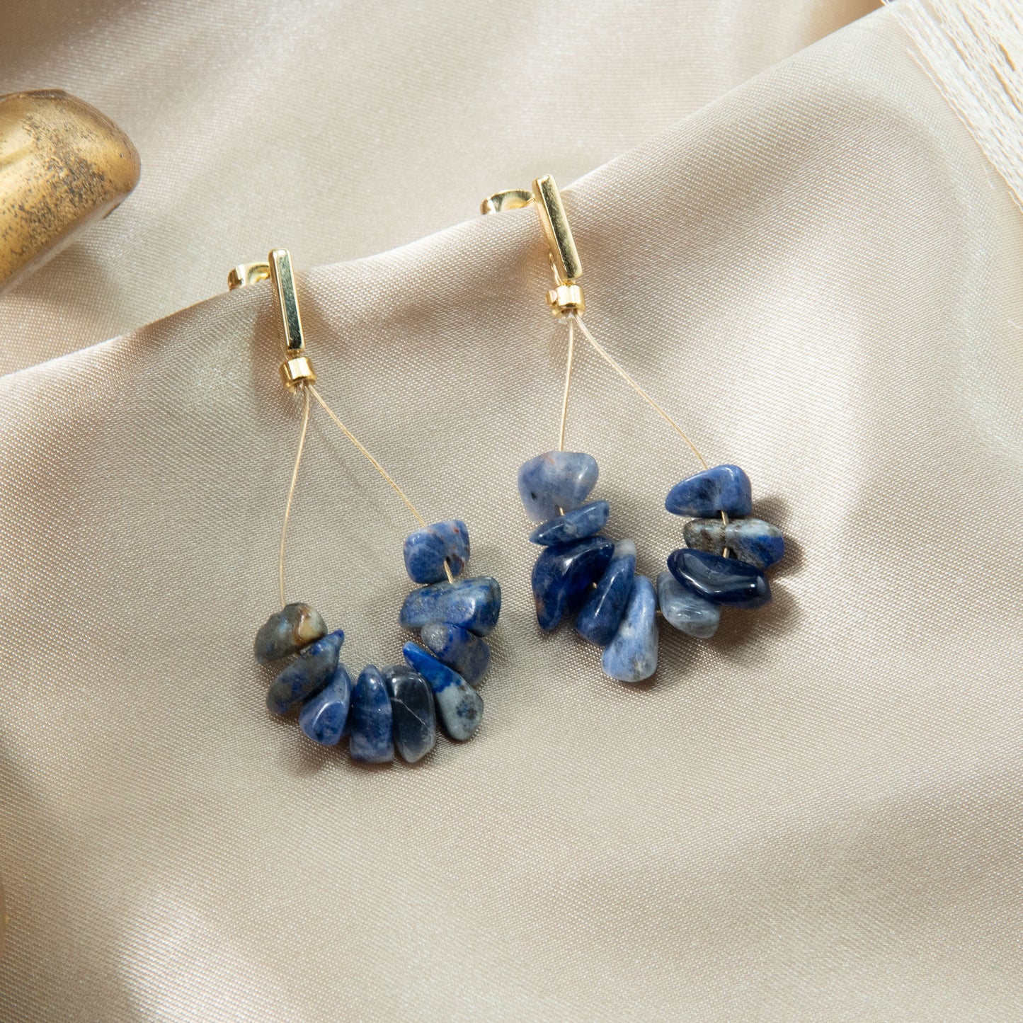 Sodalite Serenity Teardrop Earrings