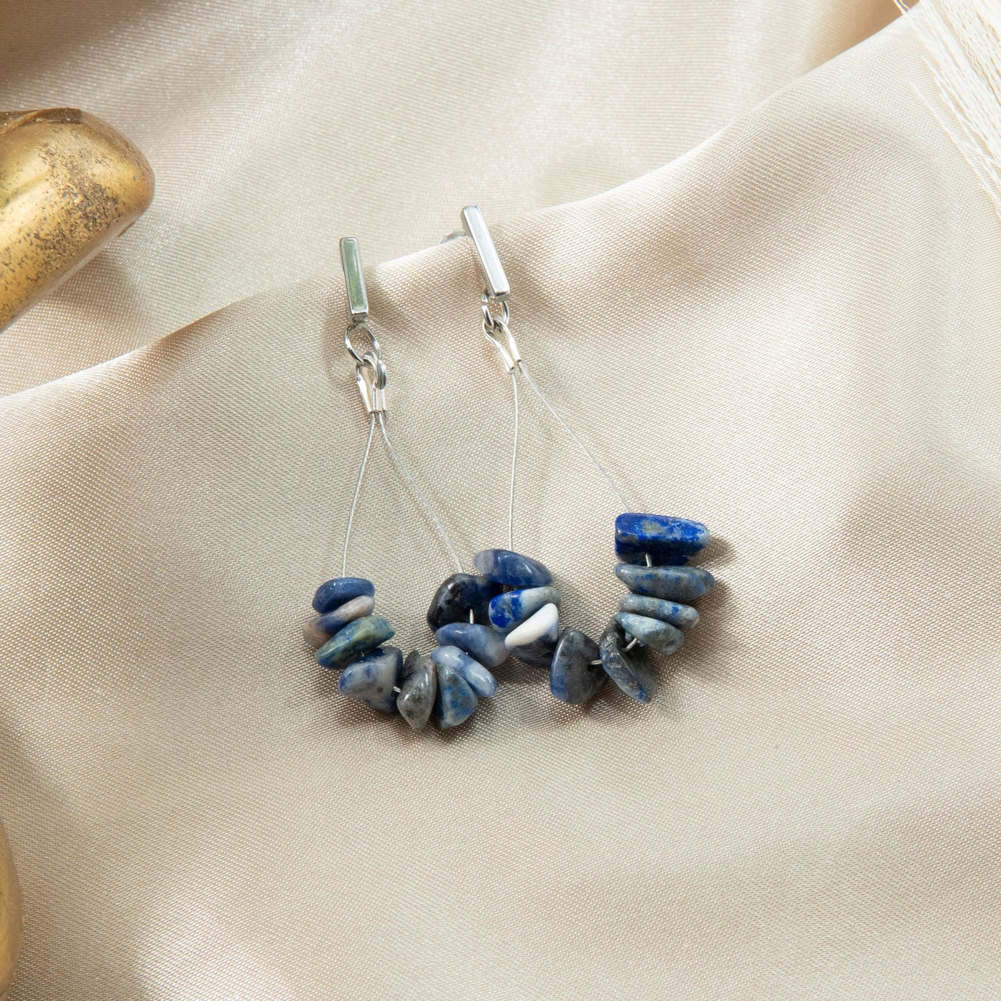 Sodalite Serenity Teardrop Earrings