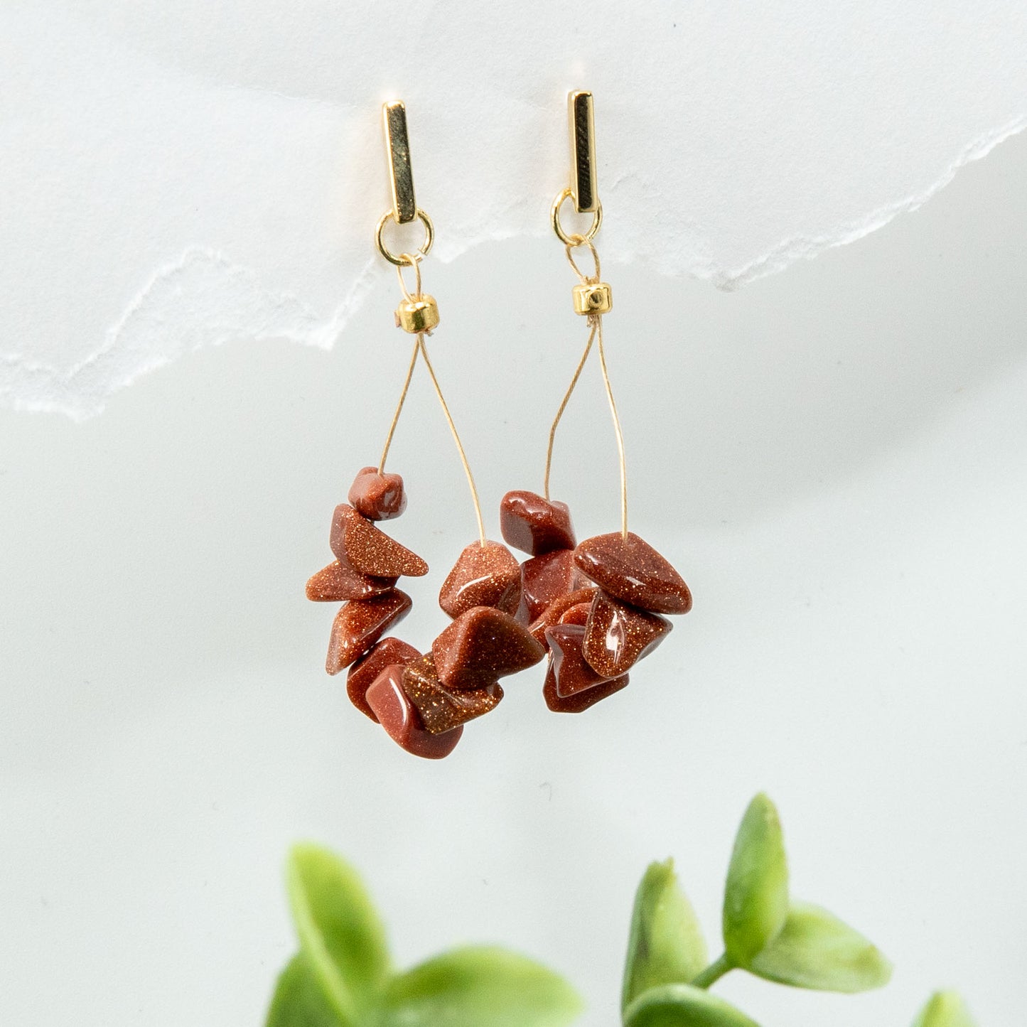 Midnight Spark Teardrop Earrings