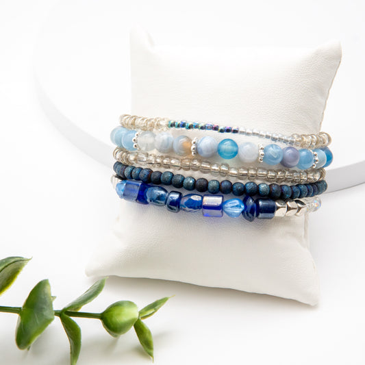 Sparkly Blue Mix & Match Bracelet for the Galaxy Enthusiasts - Relato.Jewelry