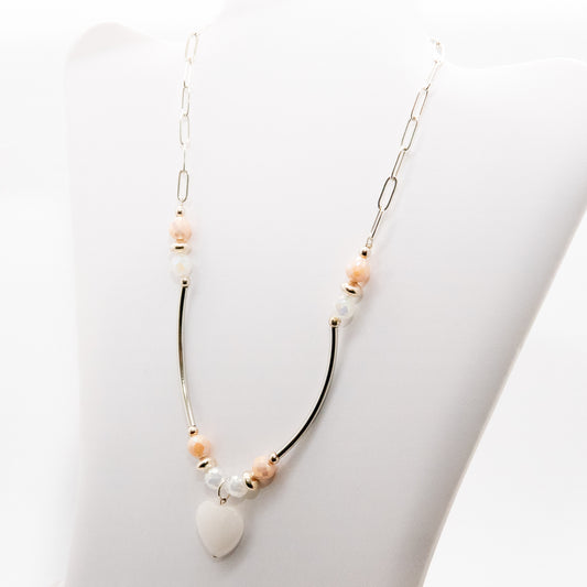 Quartz and Moonstone Love Necklace Set - Relato.Jewelry
