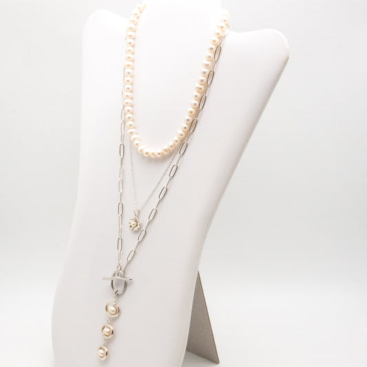 Cultured Sea Pearl & Shell Necklace - Relato.Jewelry