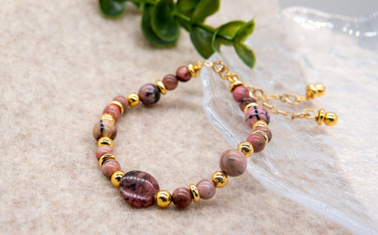 Chic Pink Stone Bracelet - Relato.Jewelry