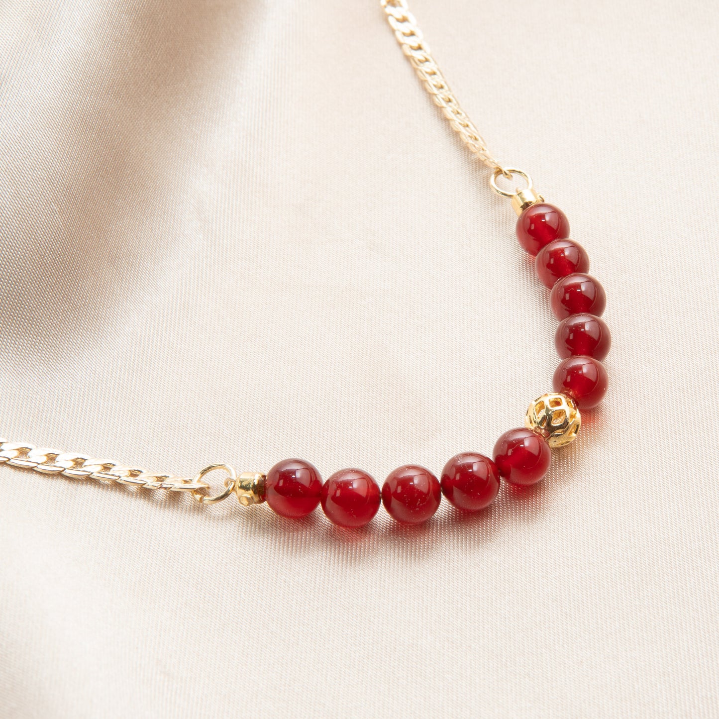 Janara Bloom Bracelet - January Garnet Birthstone