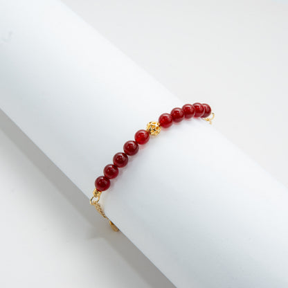 Janara Bloom Bracelet - January Garnet Birthstone