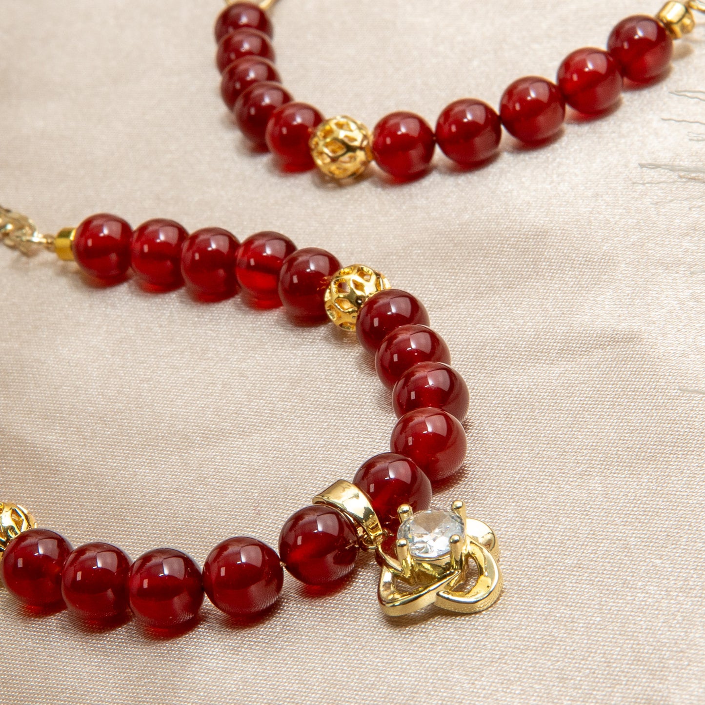 Janara Bloom Bracelet - January Garnet Birthstone