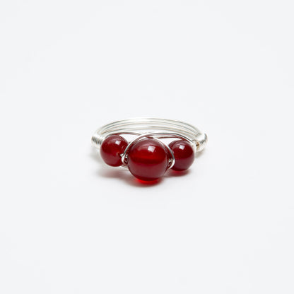 Garnet Crown Ring