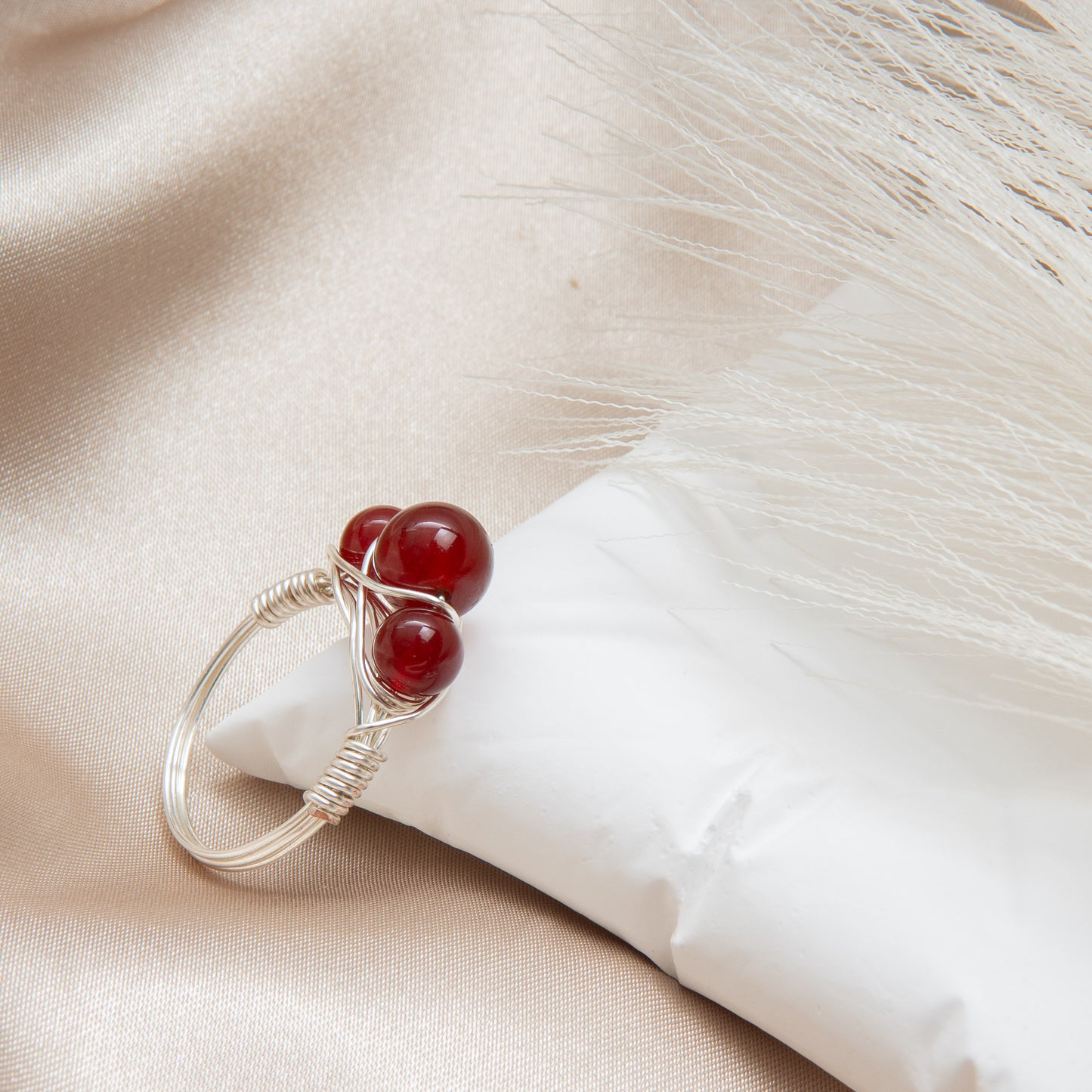 Garnet Crown Ring