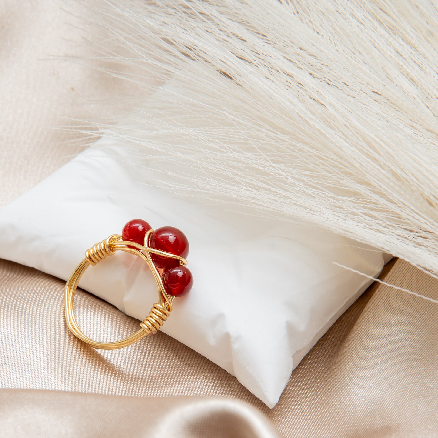 Garnet Crown Ring