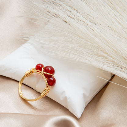 Garnet Crown Ring
