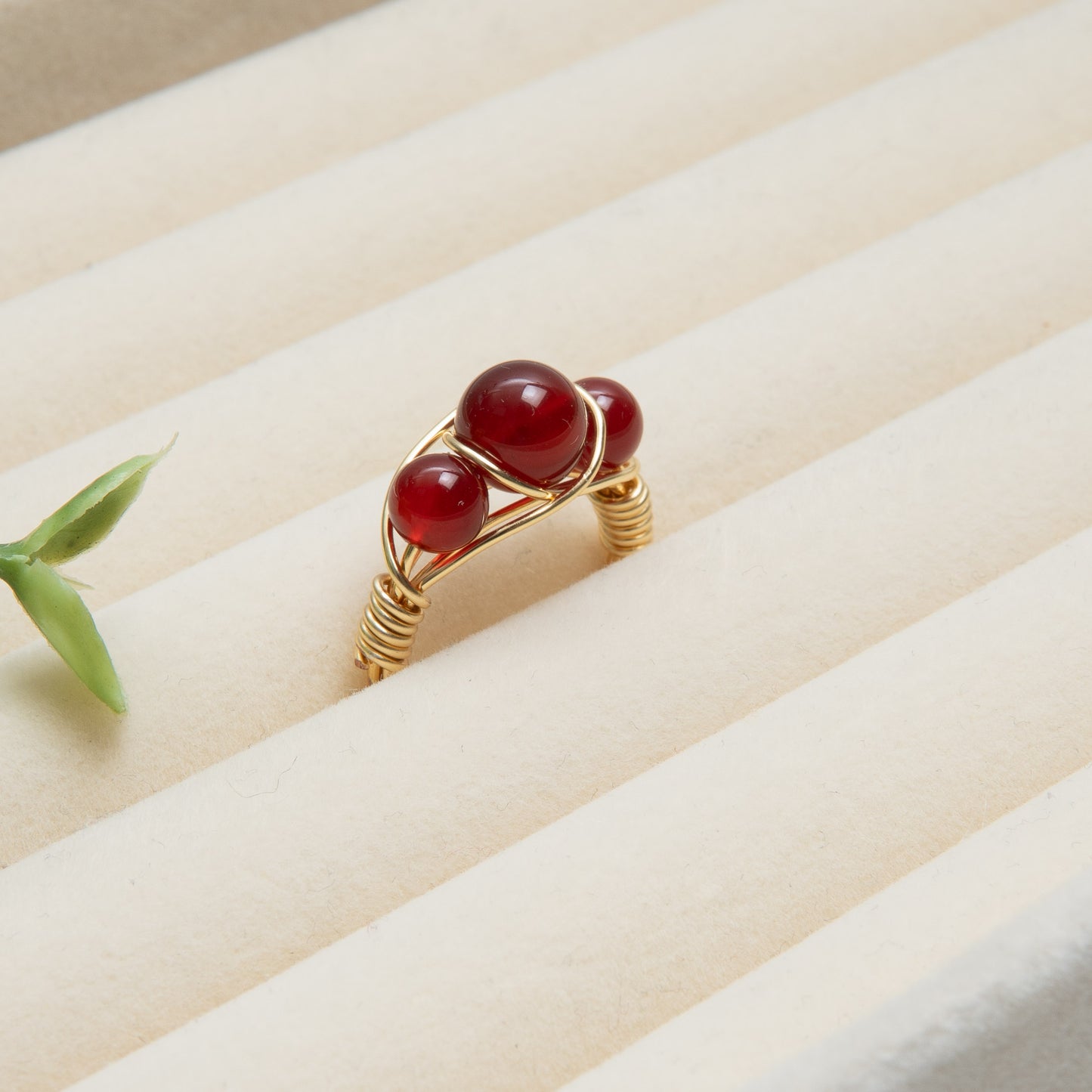 Garnet Crown Ring
