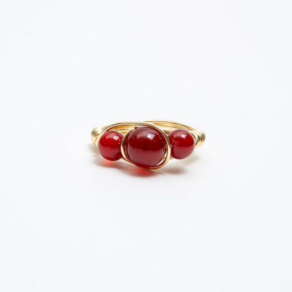 Garnet Crown Ring