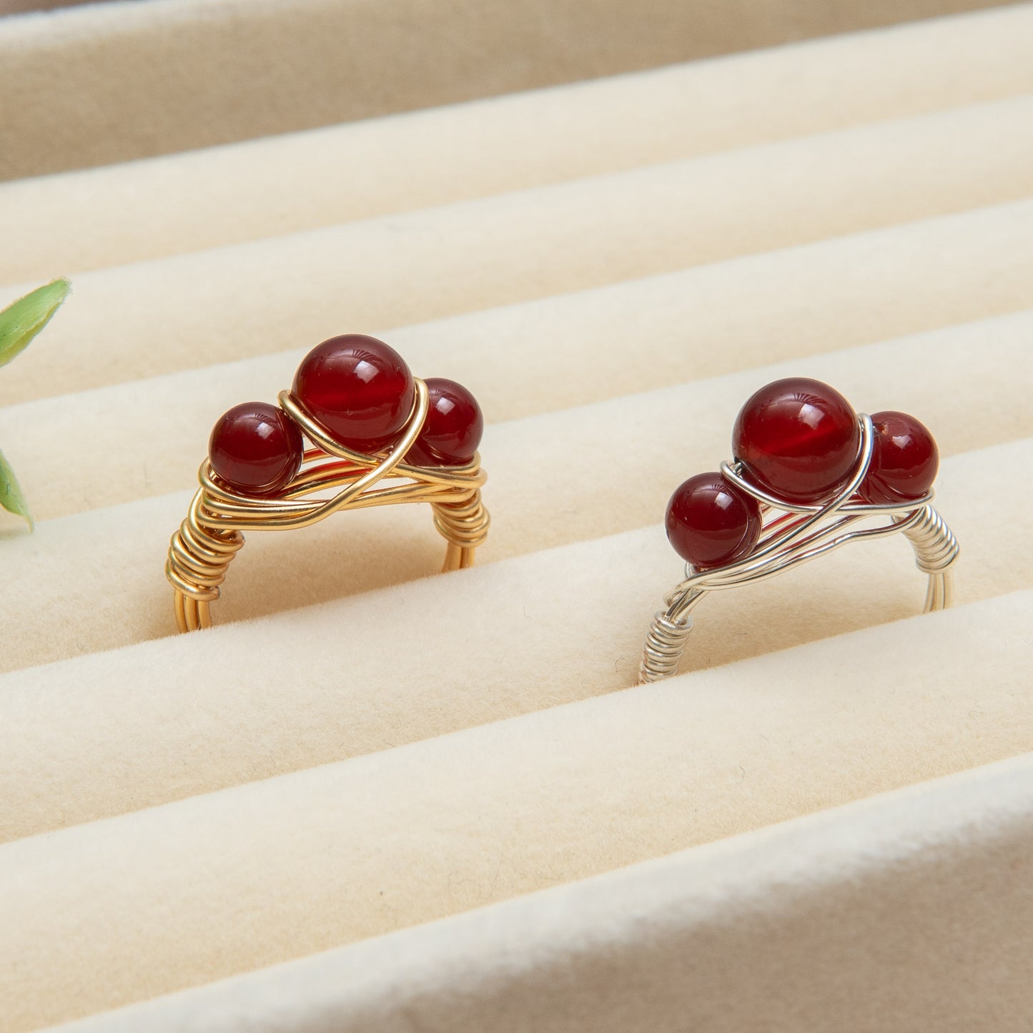 Garnet Crown Ring