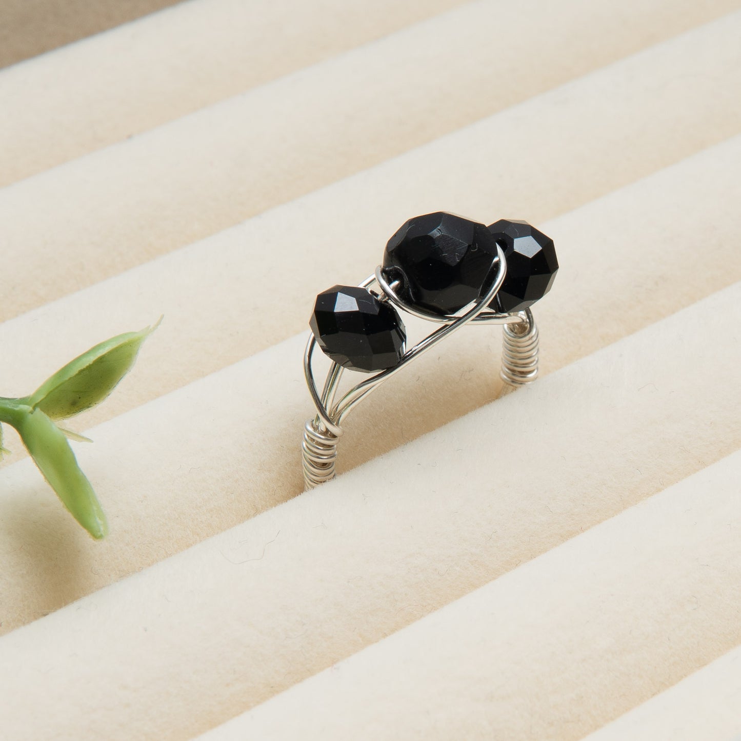 Black Onyx Crown Ring