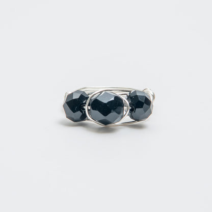 Black Onyx Crown Ring
